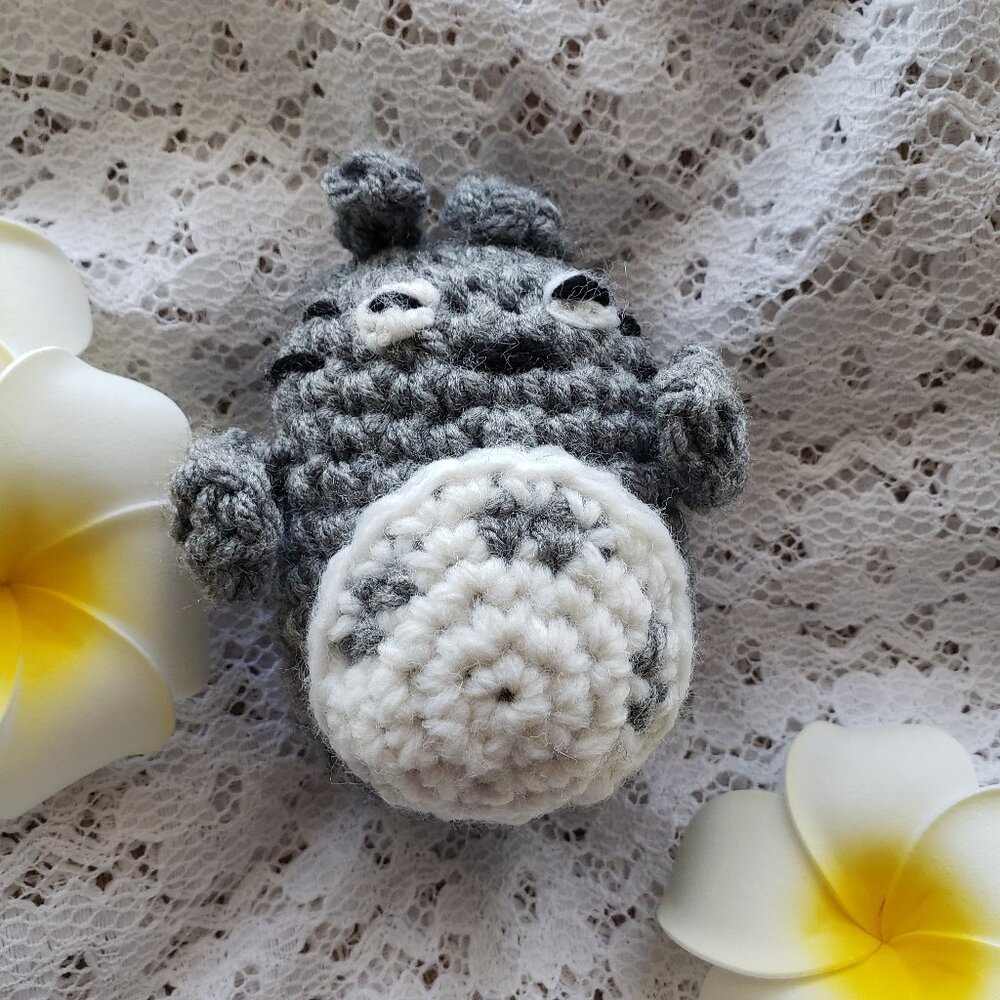 New Handmade Amigurumi Crochet Mini Totoro Stuffed Animal Toy Funny 2